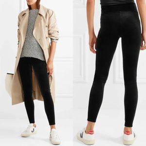 Small Spanx Black Velvet Leggings
